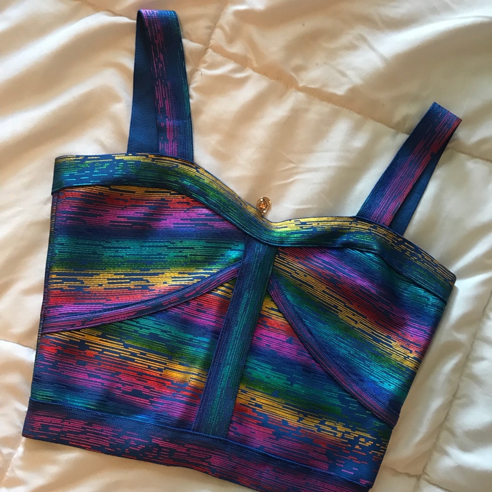 Rainbow Akira Chicago Crop Top